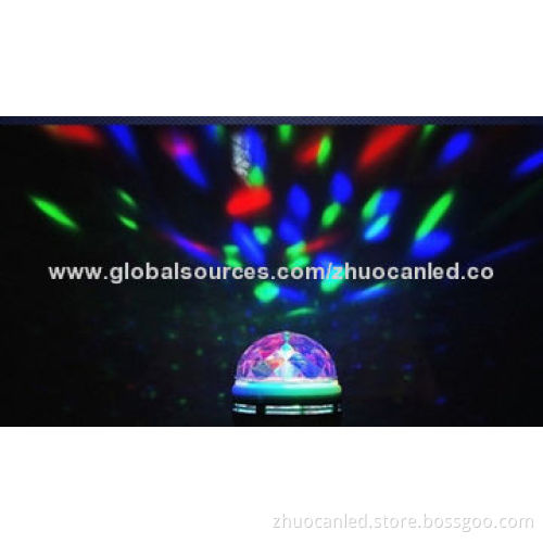 B22 E27, high quality, mini rotating LED, rotating disco ball light